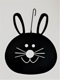 Bunny Head Decorative Hanging Silhouette