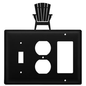 Triple Adirondack Single Switch Outlet and GFI Cover CUSTOM Product