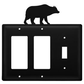 Triple Bear Double GFI and Single Switch Cover CUSTOM Product