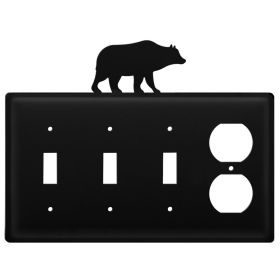 Quad Bear Triple Switch & Single Outlet CUSTOM Product