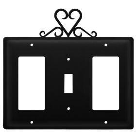 Triple Heart Single GFI Switch and GFI Cover CUSTOM Product