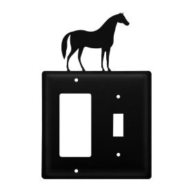 Double Horse Single GFI and Switch Cover CUSTOM Product