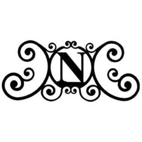 House Plaque Letter N