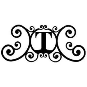 House Plaque Letter T