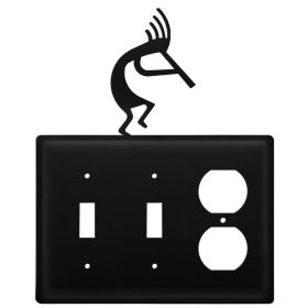 Triple Kokopelli Double Switch & Single Outlet Cover