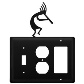 Triple Kokopelli Single Switch Outlet and GFI Cover CUSTOM Product