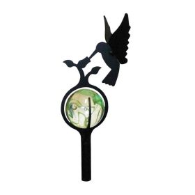 Hummingbird Marble Garden Stake