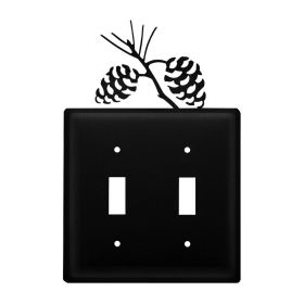 Double Pinecone Double Switch Cover