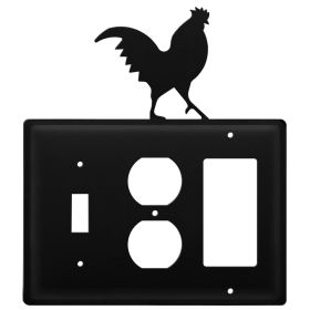Triple Rooster Single Switch Outlet and GFI Cover CUSTOM Product