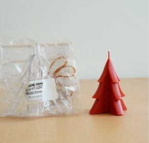 Christmas Tree Deer Small House Plastic Candle Mold With Screw Fixation (Option: C)