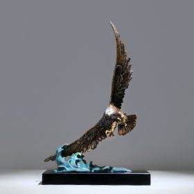 Copper Gold Years Eagle Brass Ornaments (Option: Dapeng Wings)