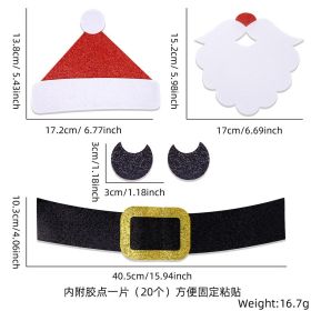 Christmas Decorations Felt Cloth Door Sticker Decoration (Option: Christmas Elderly)