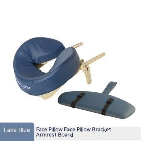 Beauty Salon Removable Washable Latex Stomach Pillow (Option: Lake Blue-With Bracket and Board)