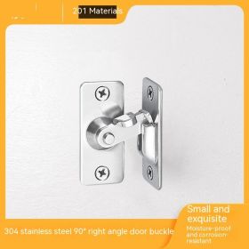 Stainless Steel 90 Degrees Door Latch Right Angle (Option: 201 Material)