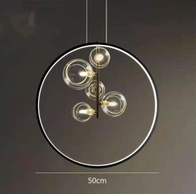 Modern Bubble Chandelier For Staircase Bedroom (Option: 5heads-Trichromatic light)