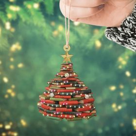 Creative Acrylic Christmas Tree Decoration Pendant (Option: C-8x8cm)