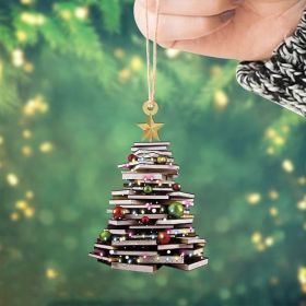 Creative Acrylic Christmas Tree Decoration Pendant (Option: A-8x8cm)