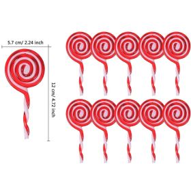 Christmas Tree Decoration Pendant Home Decoration (Option: 10PCs Crutch Candy)