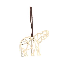 Christmas Creative Wooden Elephant Shape Decorative Pendant (Option: GJ154005-8cm)