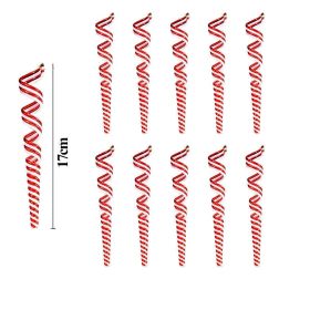 Christmas Tree Decoration Pendant Home Decoration (Option: 10pc Spiral)