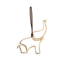 Christmas Creative Wooden Elephant Shape Decorative Pendant (Option: GJ154004-8cm)