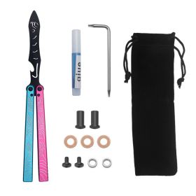 Portable Outdoor Training Swing Knife (Option: Blue Pink accessory version)