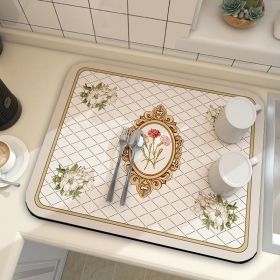 Diatom Ooze Absorbent Kitchen Table Mat (Option: CD0076 1-40 X60cm Diatom Ooze)