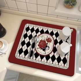 Diatom Ooze Absorbent Kitchen Table Mat (Option: CD0075 2-30 X40cm Diatom Ooze)