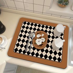 Diatom Ooze Absorbent Kitchen Table Mat (Option: CD0075 1-30 X40cm Diatom Ooze)