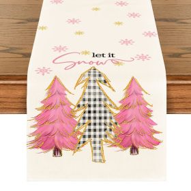 Table Runner Christmas Christmas Tree Snowflake Decoration (Option: 19ZQHA0023 1-200cm)